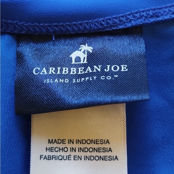 Caribbean Joe Front Twist Swimsuit One Piece Size 12 - Picture 6 of 9